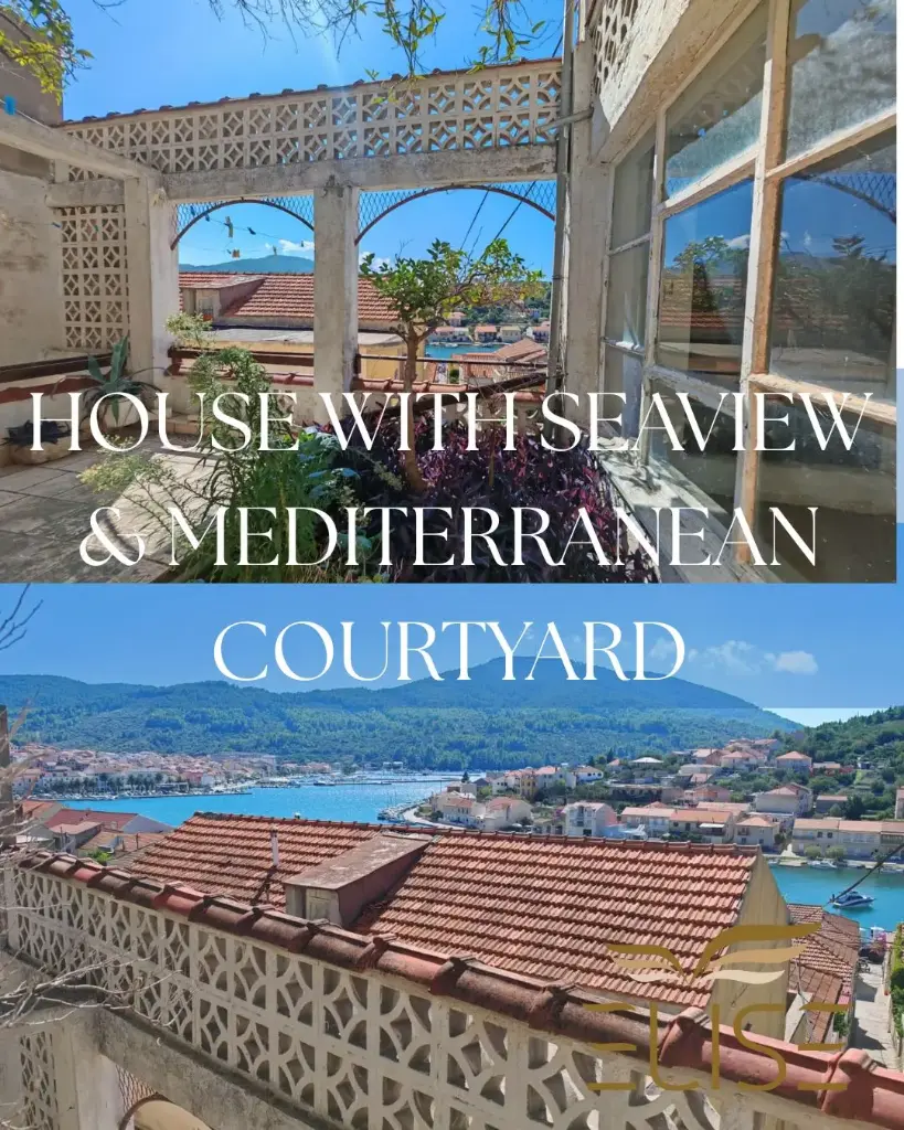 Paradiesische Innenhöfe – 190 Quadratmeter großes Haus mit Meerblick in Vela Luka