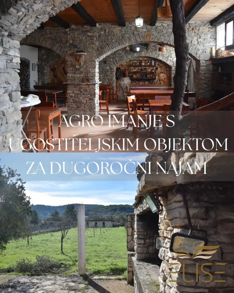 AGRO IMANJE S UGOSTITELJSKIM OBJEKTOM ZA DUGOROČNI NAJAM